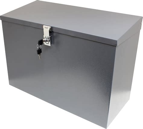 diy metal lock box|large lockable metal storage box.